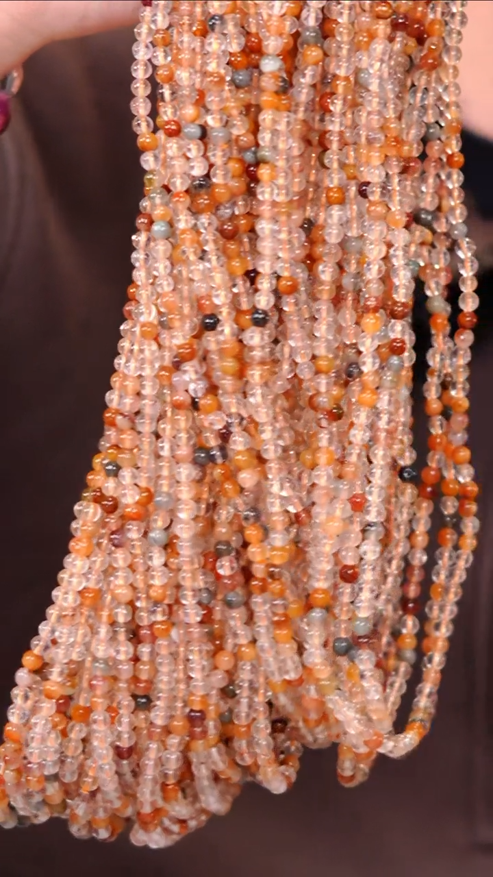 【闪购商品】水晶多圈未镶嵌Q059彩兔毛多圈