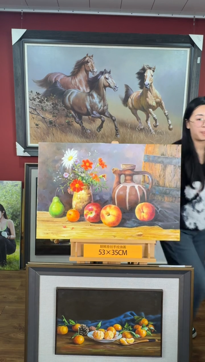 油画【75号】约50*70cm丨朝鲜原创纯手绘孤品油画丨顺丰包邮