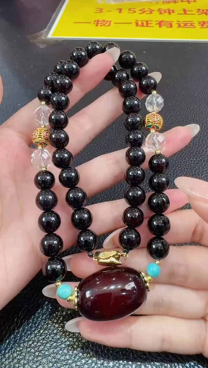 【闪购商品】玛瑙/玉髓项链未镶嵌发一件