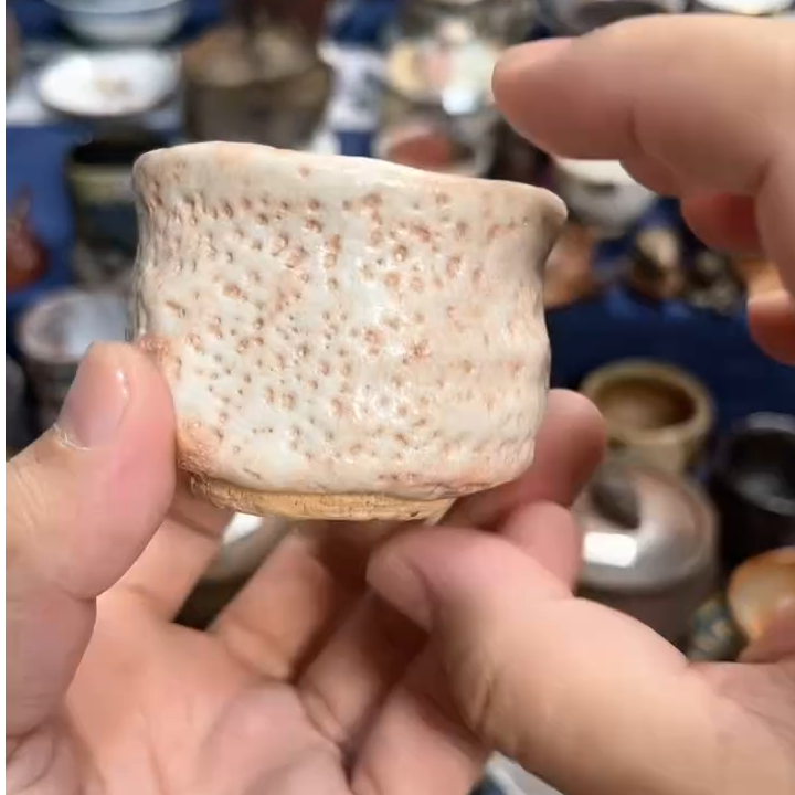 021日式志野烧茶具茶器茶周边主人杯