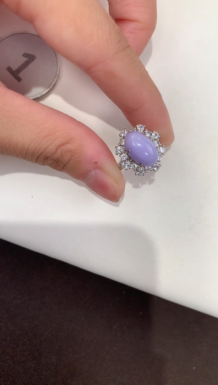 颈饰银S925镶嵌翡翠天然缅甸A货翡翠