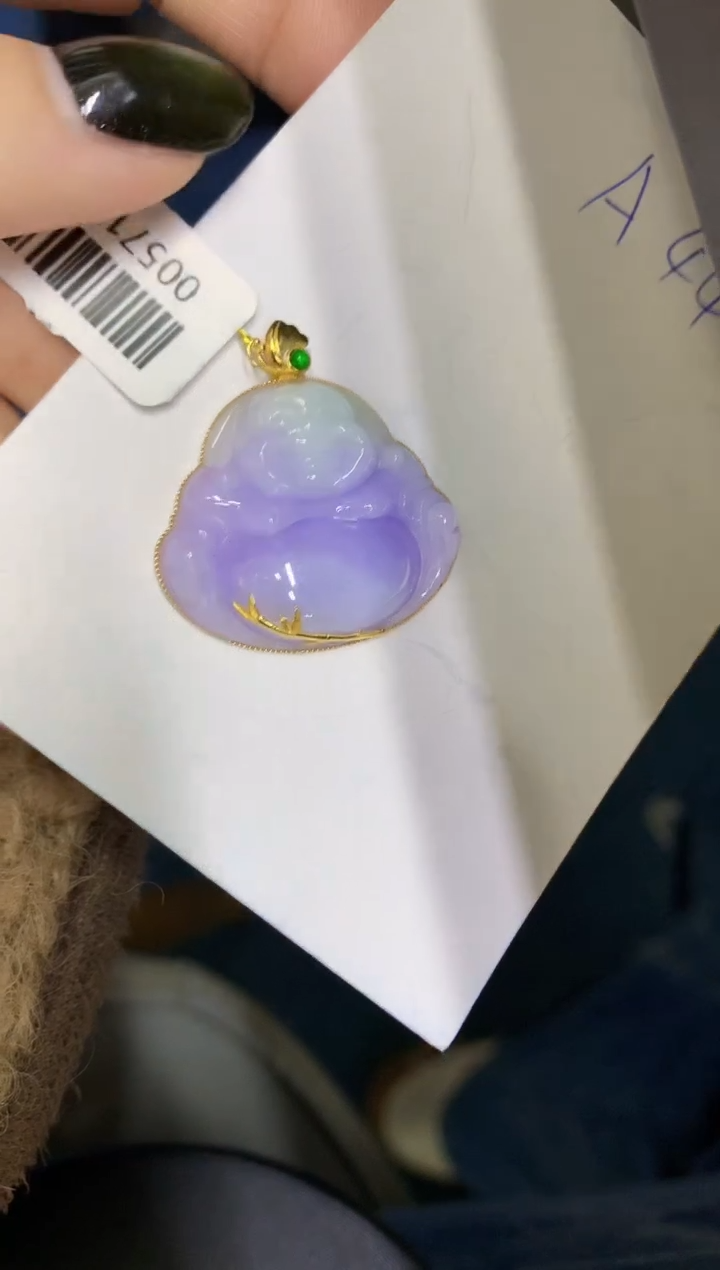 【闪购商品】翡翠颈饰18K金镶嵌000000000