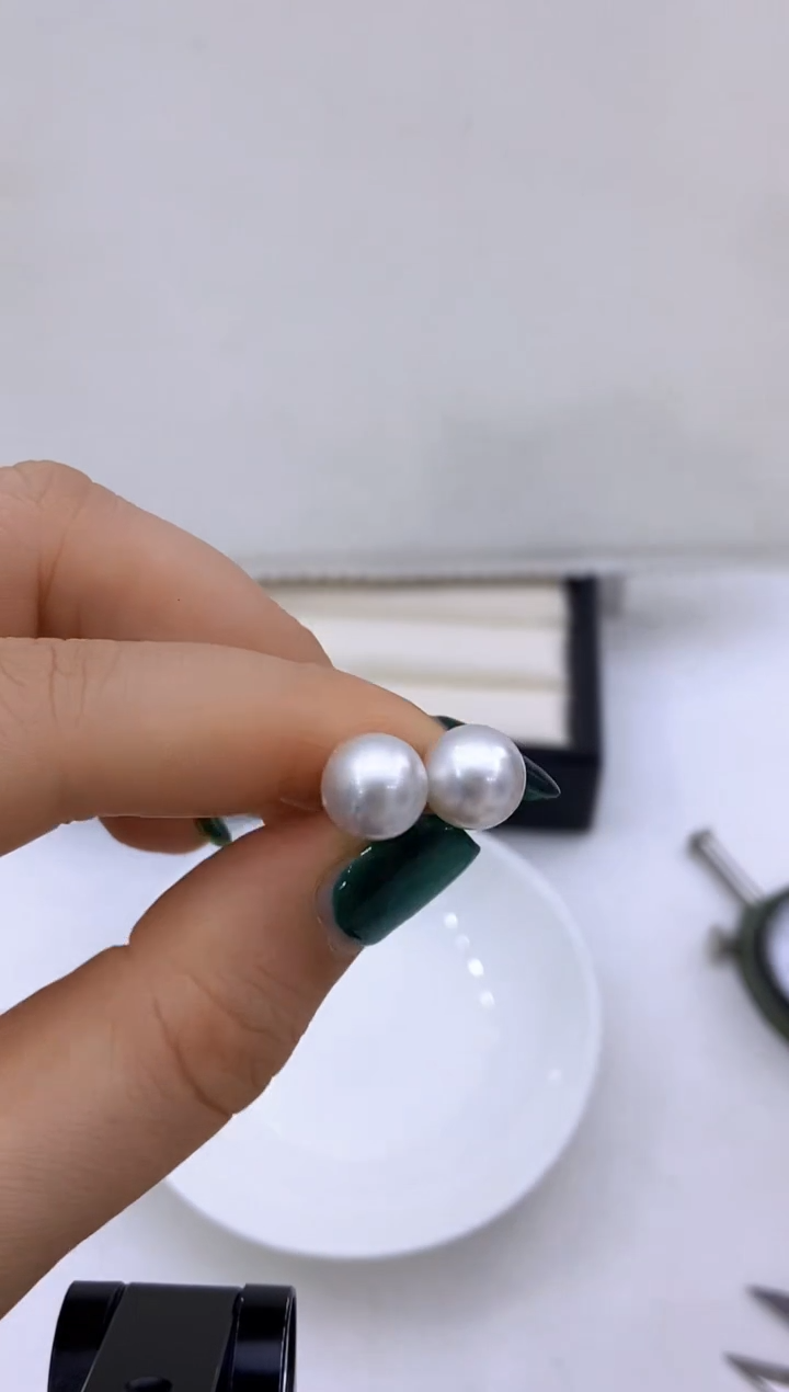 【闪购商品】海水珍珠耳饰18K金镶嵌178