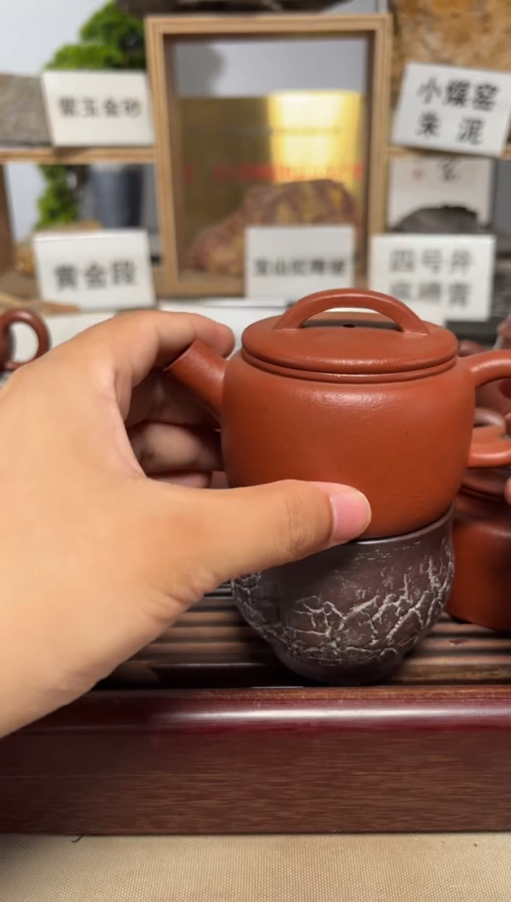 茶壶紫砂朱砂炮嘴汉瓦