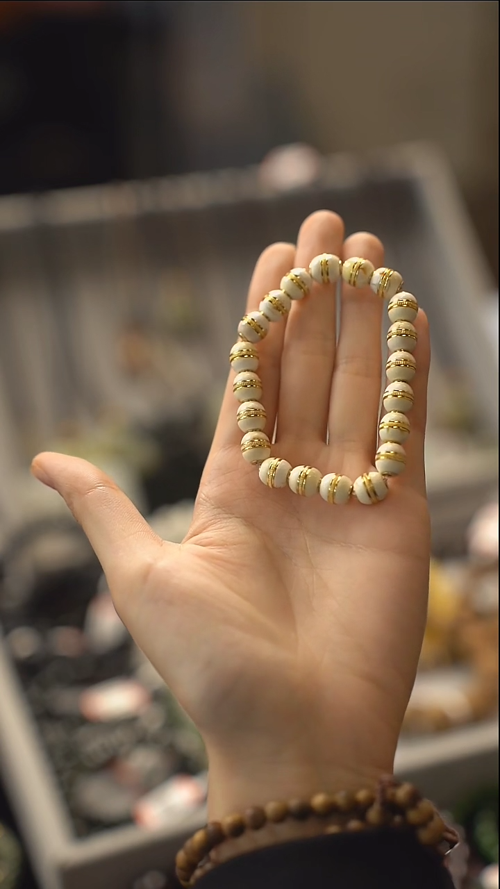 【闪购商品】琥珀手串银S925镶嵌HBML000051