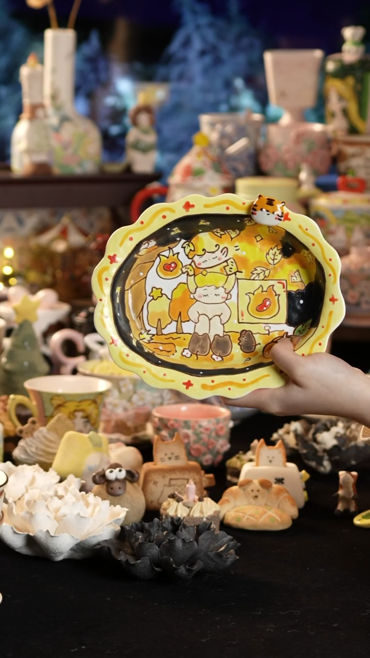 其他陶景德镇釉下彩手绘设计师款陶瓷