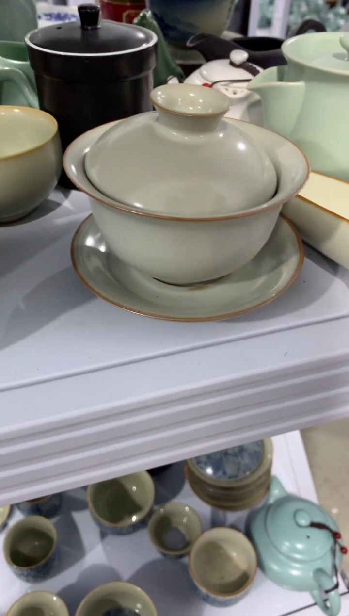 【清！一件不留】汝窑、茶壶盖碗茶杯主人杯微矿点