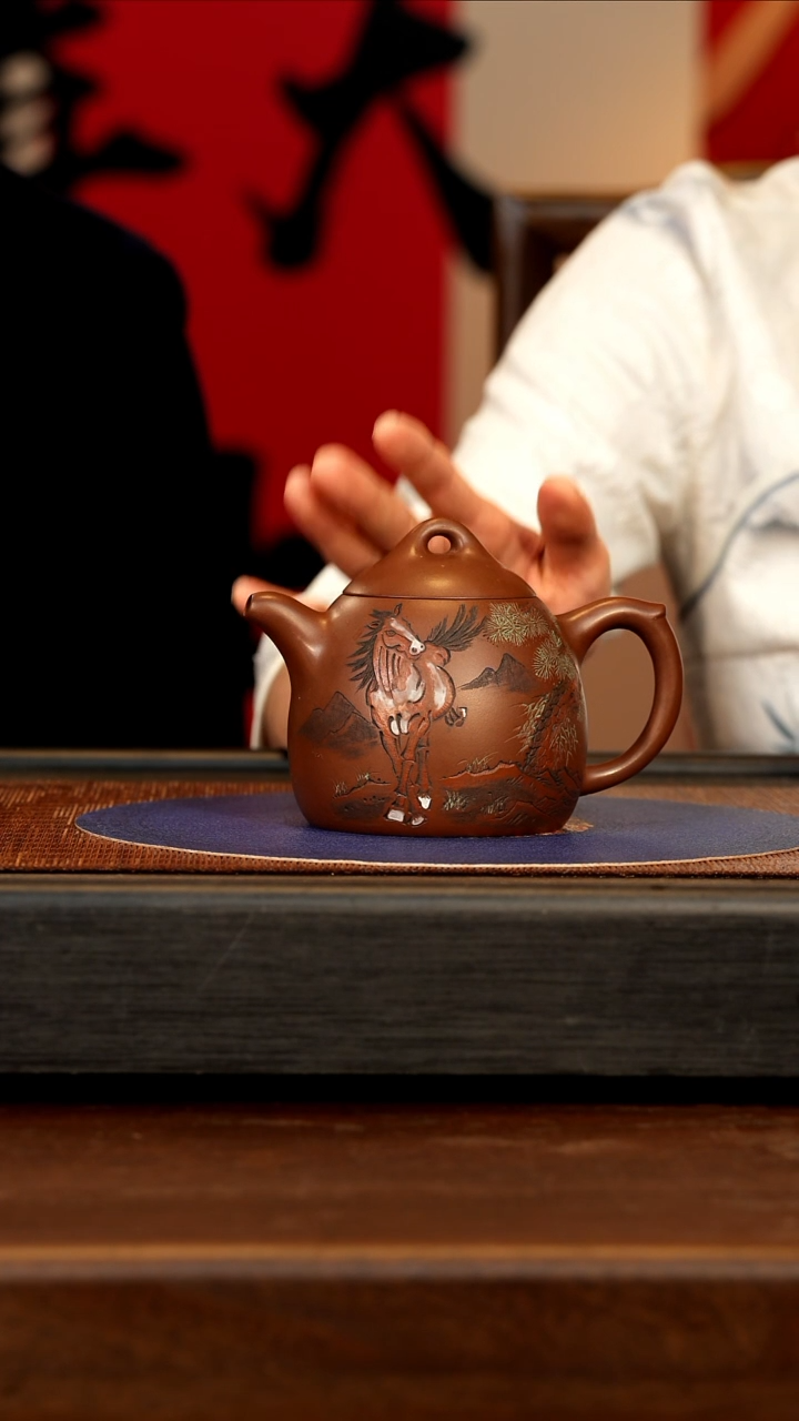 【闪购商品】紫砂茶壶GHJ 底槽清 秦权 350cc