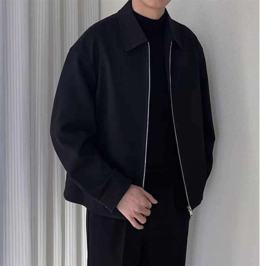 W800-1000直播专用链接休闲夹克男士短款时尚百搭黑色潮流夹克
