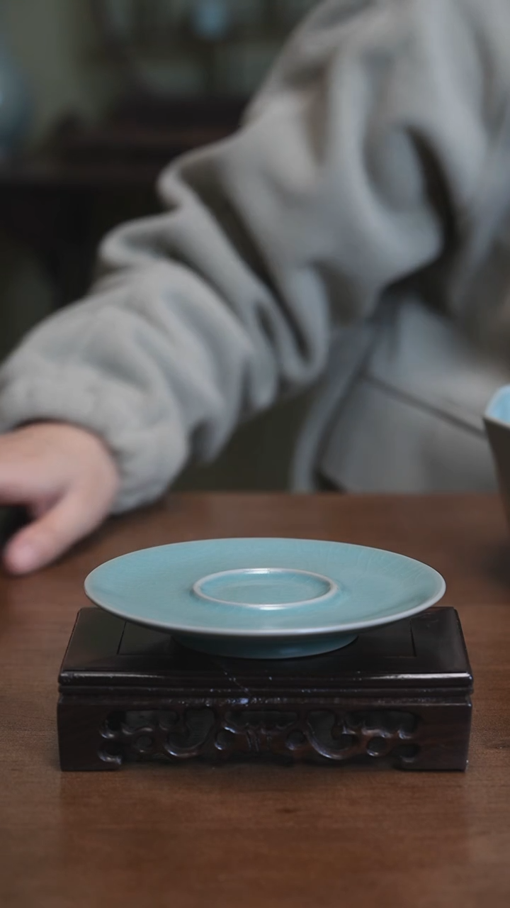 【闪购商品】Y宝丰宋官窑原产地汝瓷底托（孤品