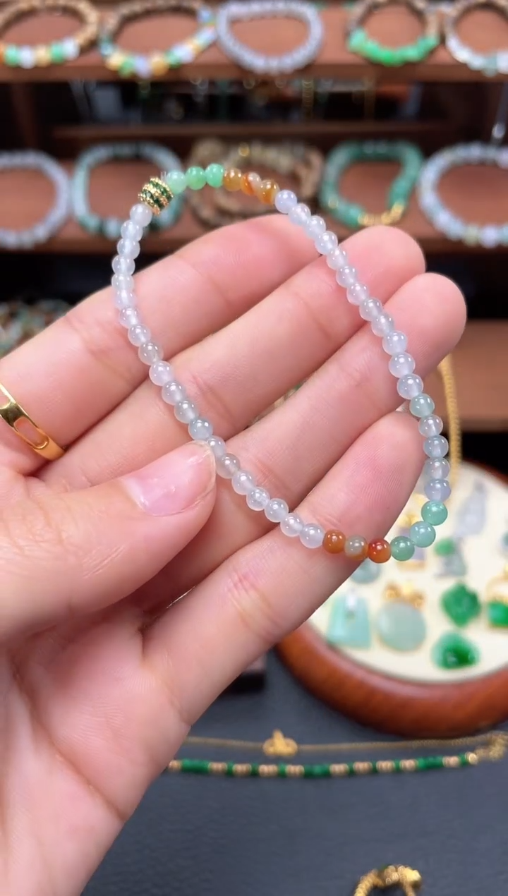 【闪购商品】翡翠套链未镶嵌一个  JK253