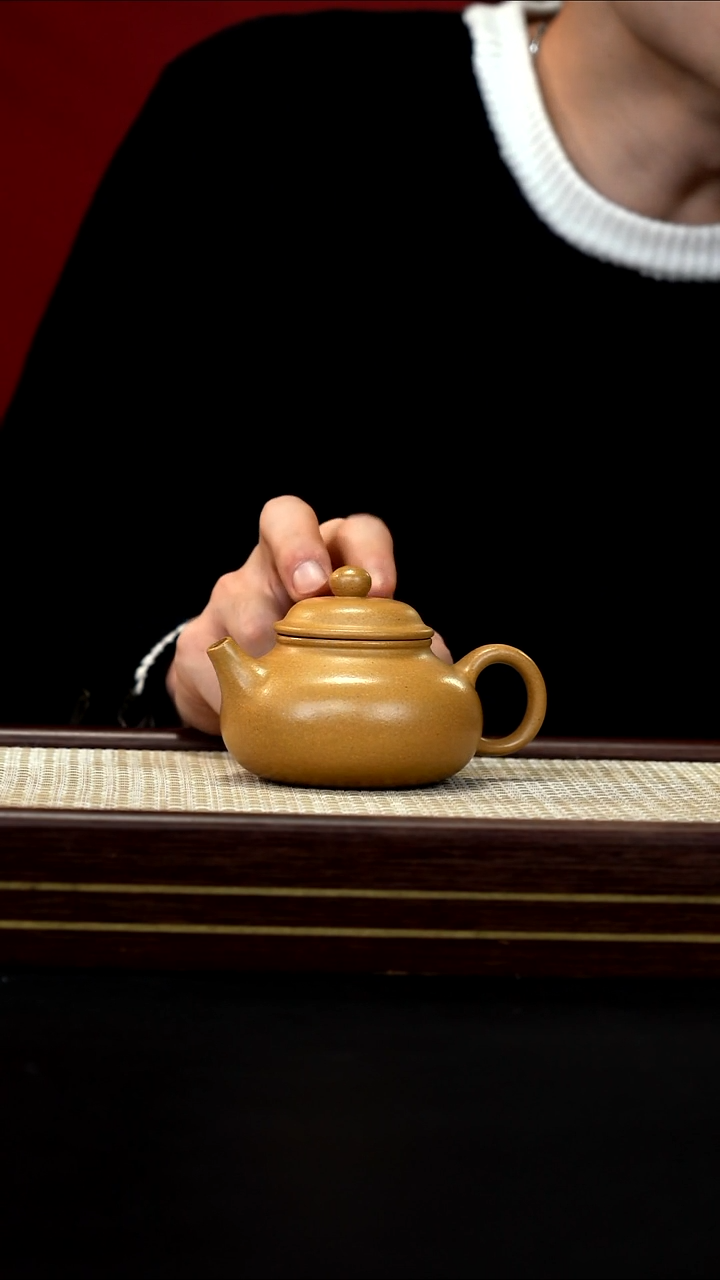 茶壶紫砂LZX黄金段 容天