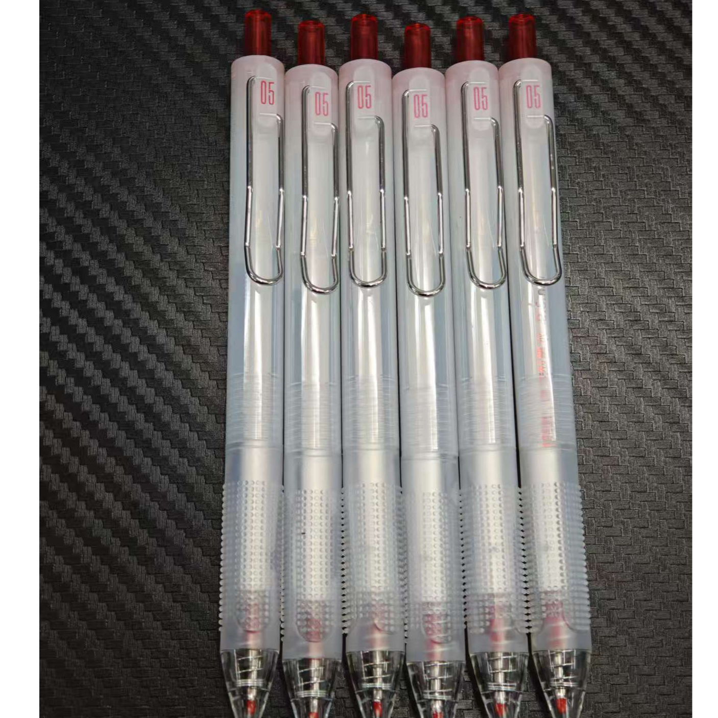 【发6支-红色】【至锦8998全能王按动子弹头0.5mm】