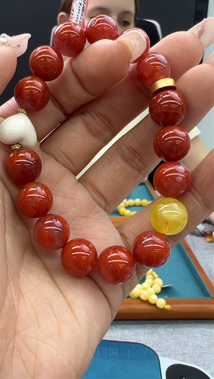 【闪购商品】南红玛瑙手链未镶嵌72秒拍号