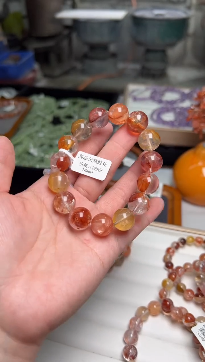 【闪购商品】水晶手链未镶嵌胶花14,多样性发其一