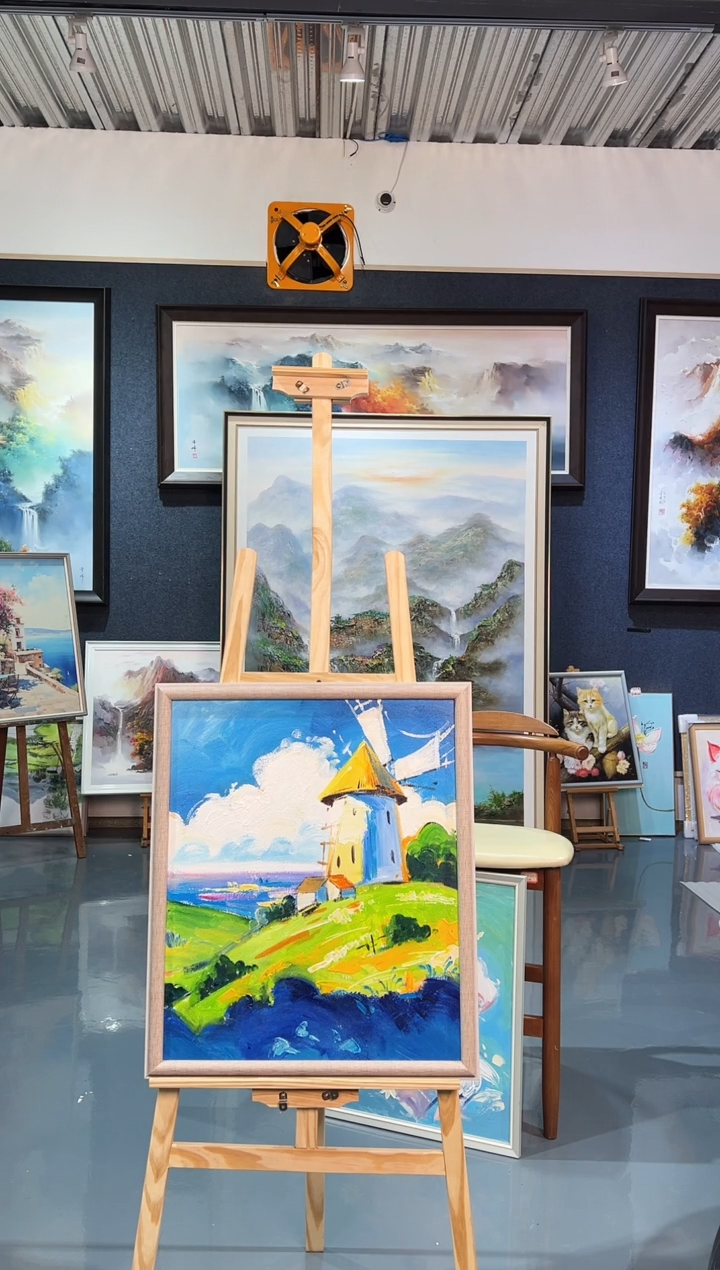 【闪购商品】油画7号 50*60 风车-手绘油画
