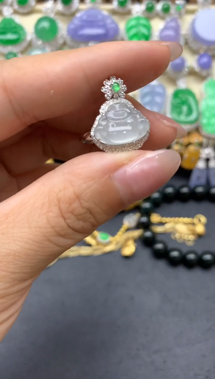 【闪购商品】翡翠戒指18K金镶嵌280-中国好珍宝