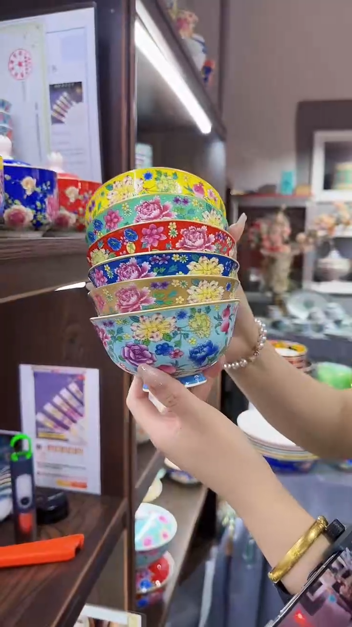 瓷片4.5英寸饭碗6个景德镇餐具