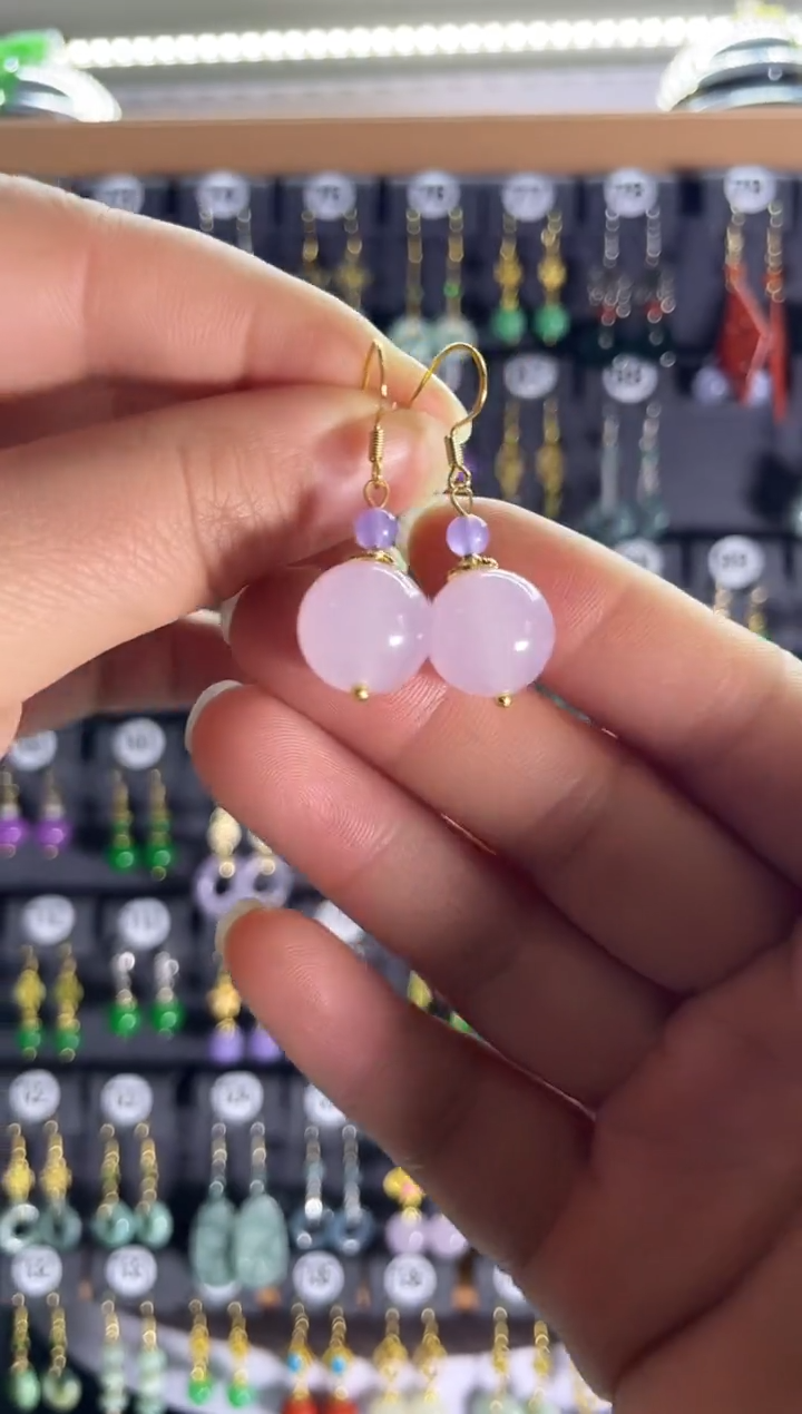 【闪购商品】翡翠耳饰银S925镶嵌537...