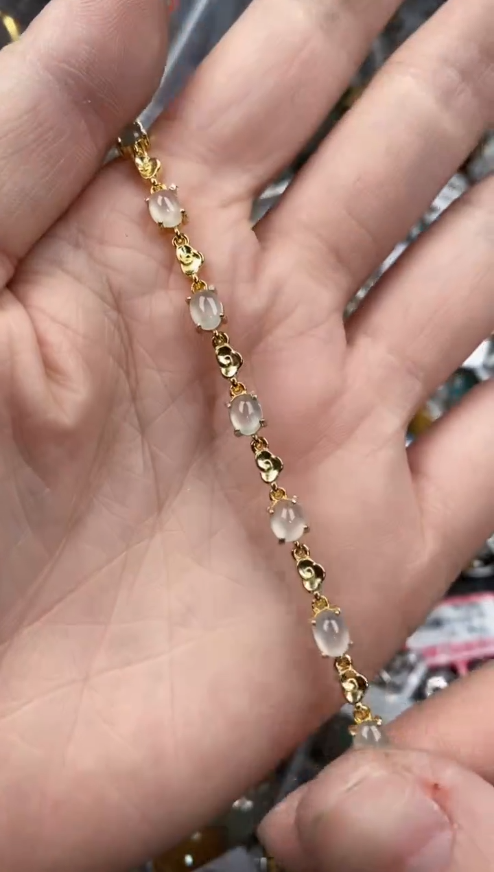 银S925镶嵌戒指翡翠444               10