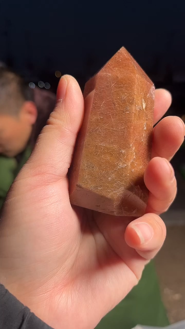 【闪购商品】水晶柱子未镶嵌天然红兔毛多样性发一