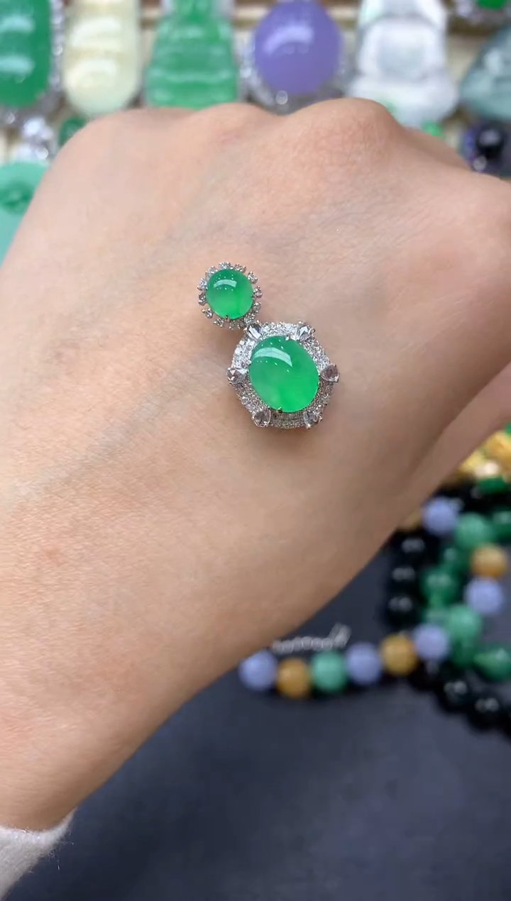 【闪购商品】翡翠颈饰18K金镶嵌168-中国好珍宝