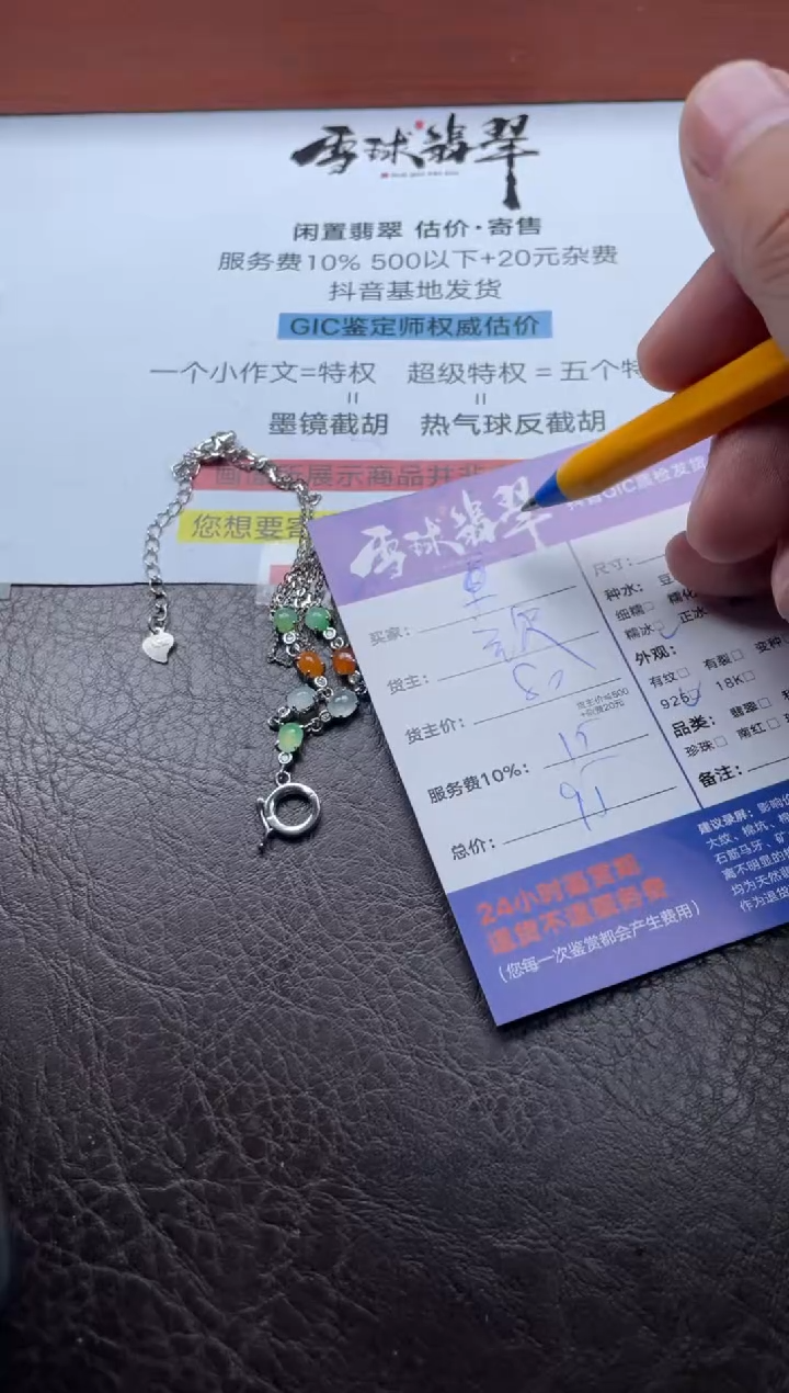 颈饰银S925镶嵌翡翠斯*19791110015HHH