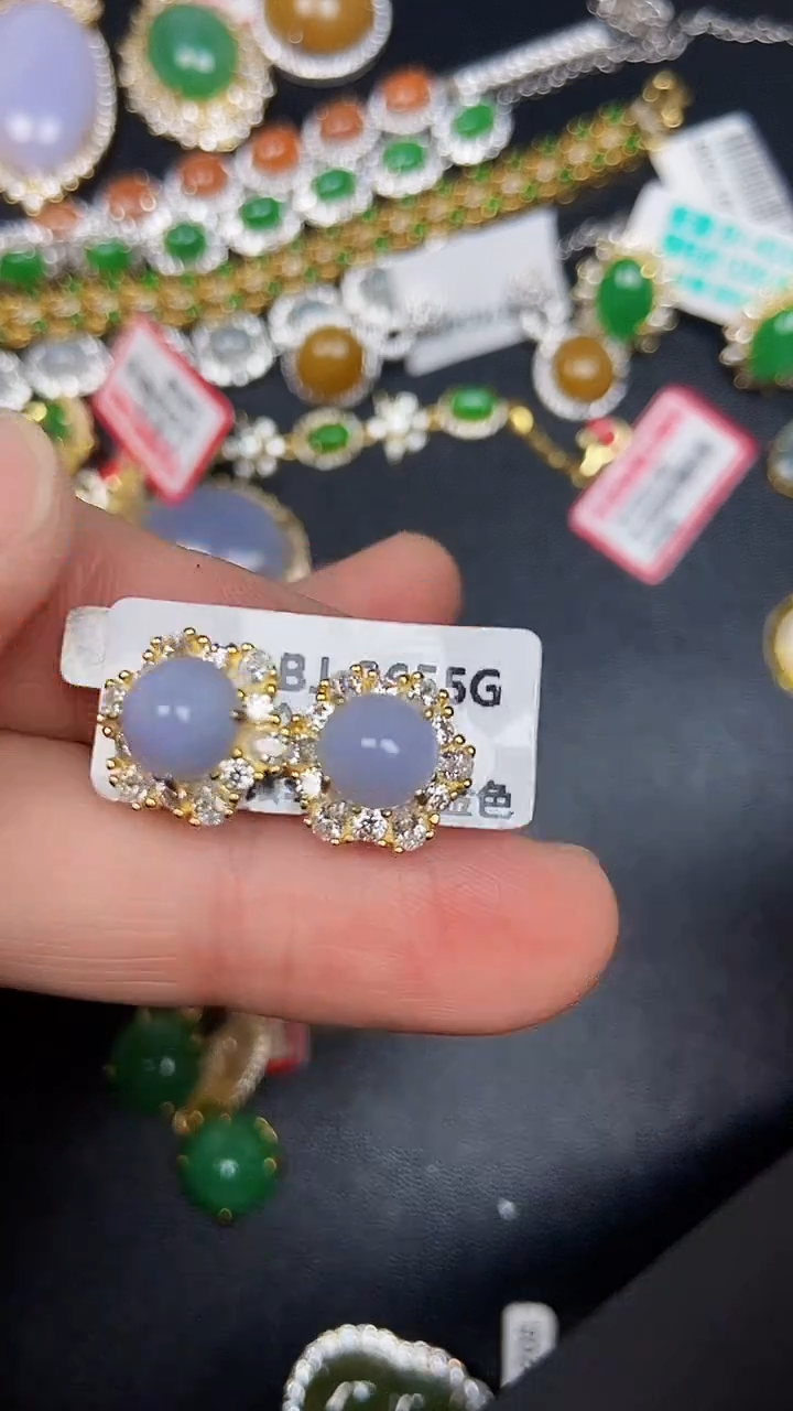 银S925镶嵌戒指翡翠3070