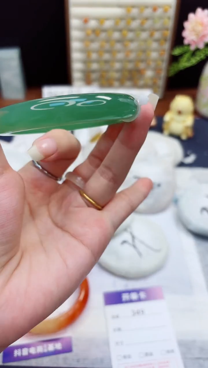未镶嵌手镯石英质玉349-东陵玉-圈口56
