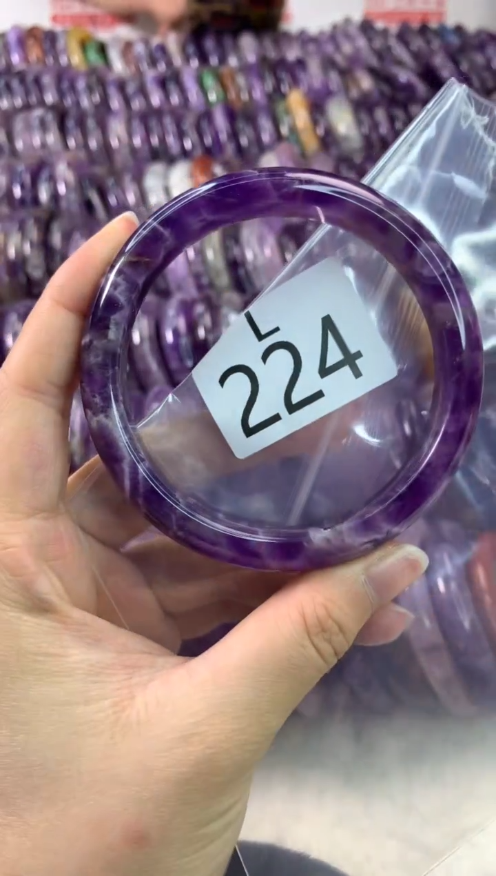 【闪购商品】水晶水晶手镯L未镶嵌224-65