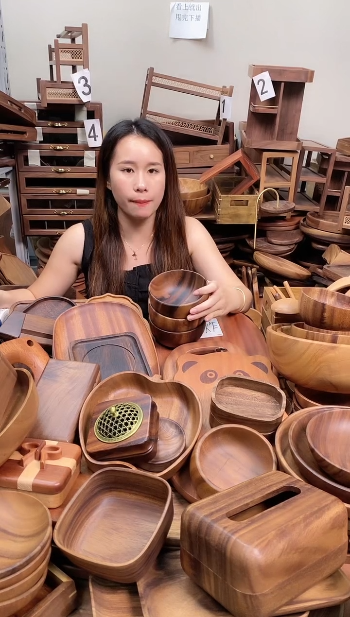  南美胡桃木碗13*6cm  内销  A