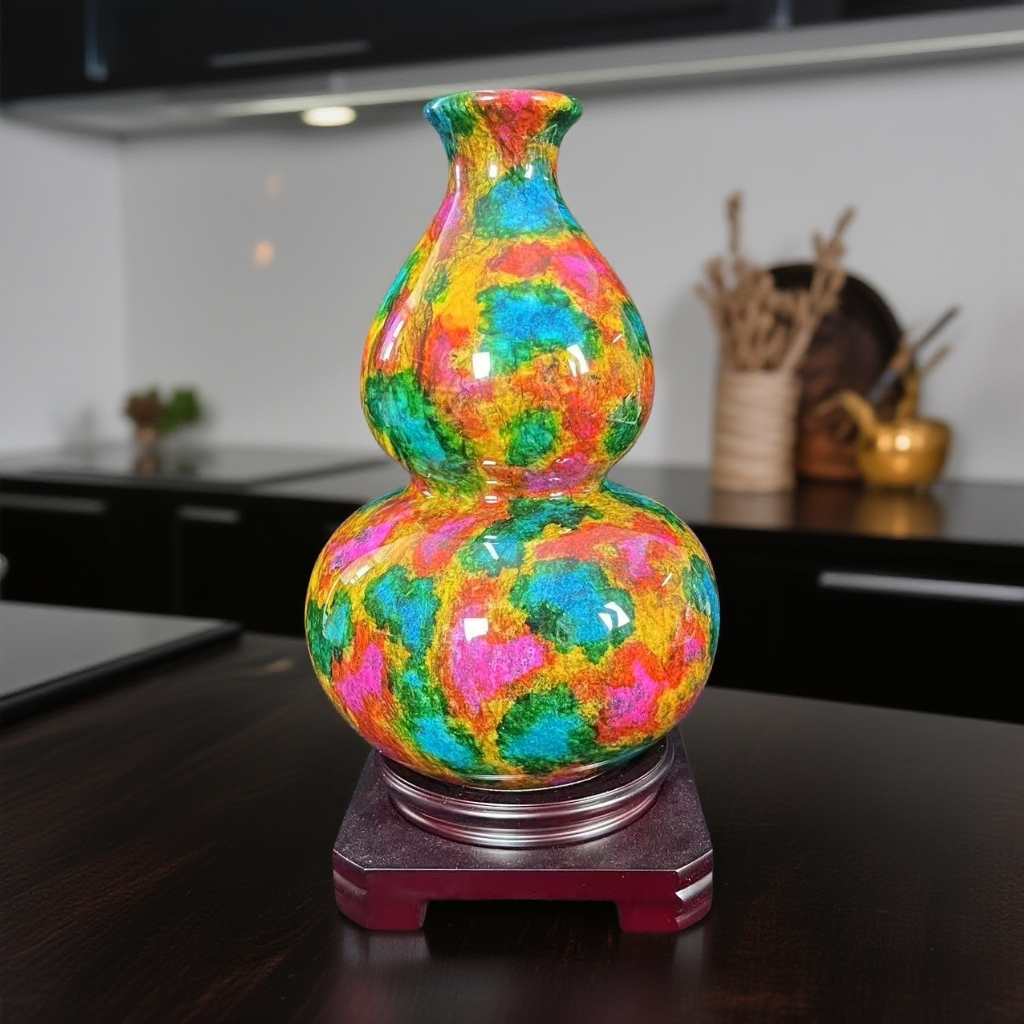 可用于办公室玄关家居装饰摆件葫芦瓶摆件