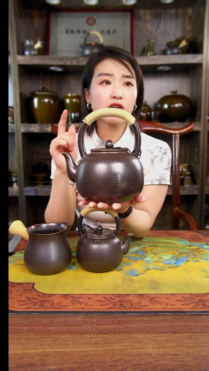 原矿干烧壶大提梁1200ml