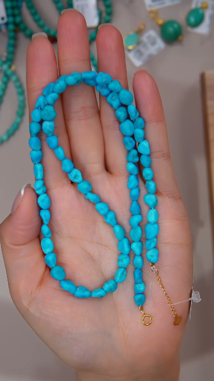 【闪购商品】绿松石项链18K金镶嵌多样性发货