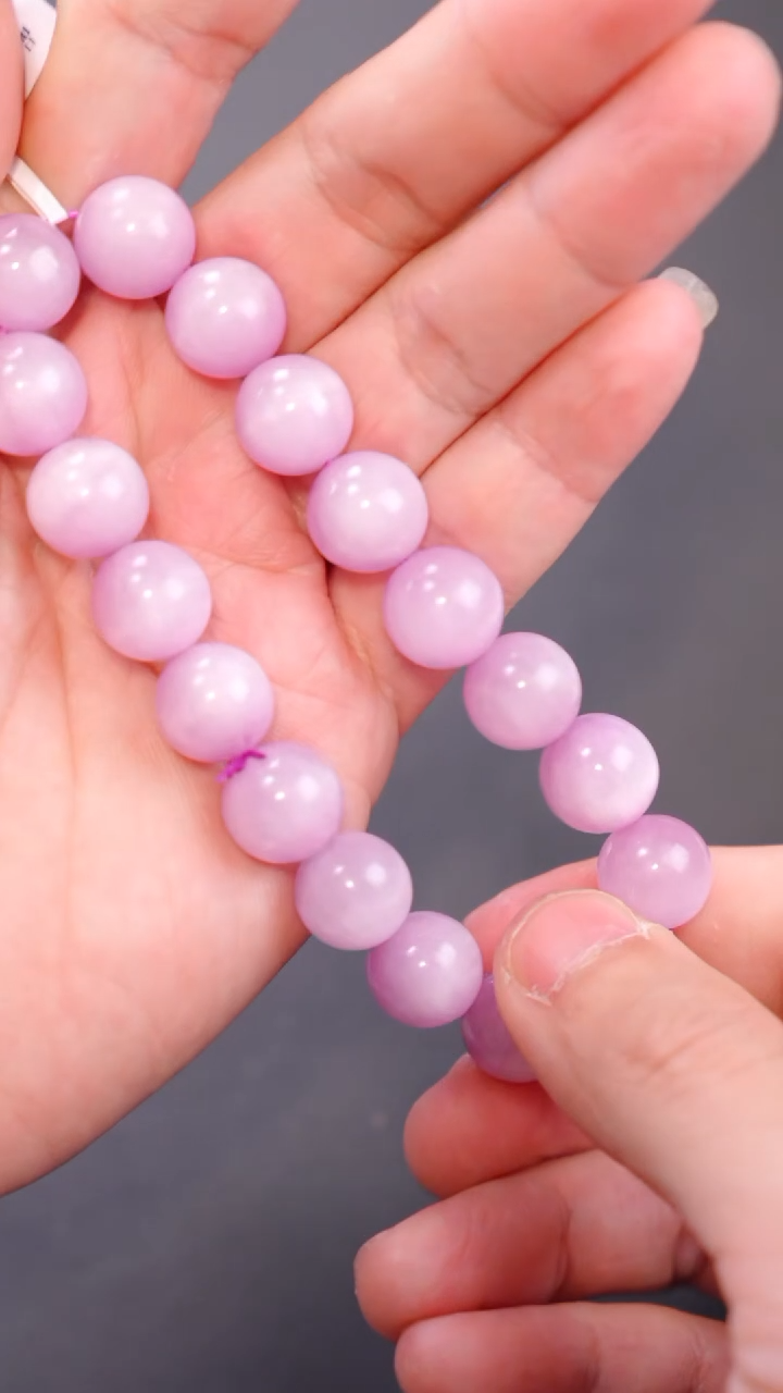 【闪购商品】水晶单圈未镶嵌Q074猫眼紫锂辉单圈11mm