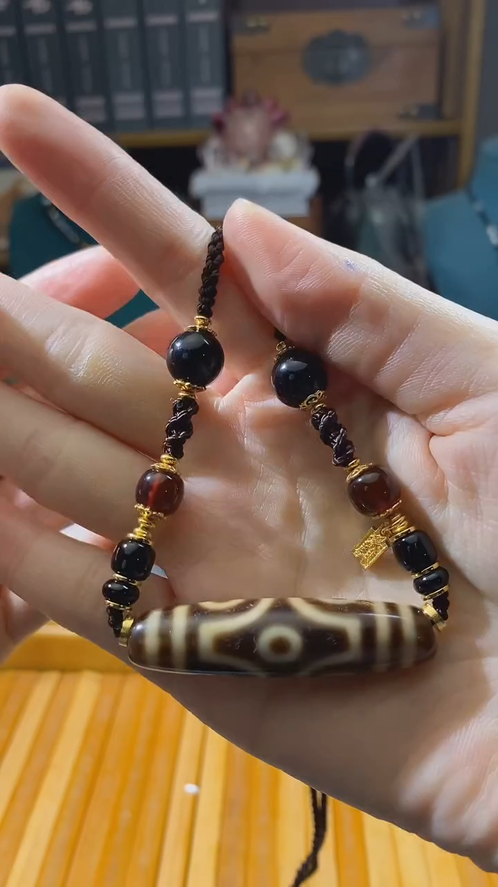 未镶嵌颈饰玛瑙/玉髓（覆膜）C07713多样性发一