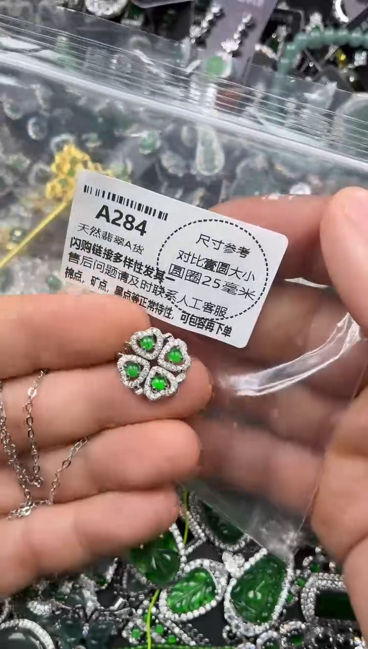 颈饰未镶嵌翡翠A284项链