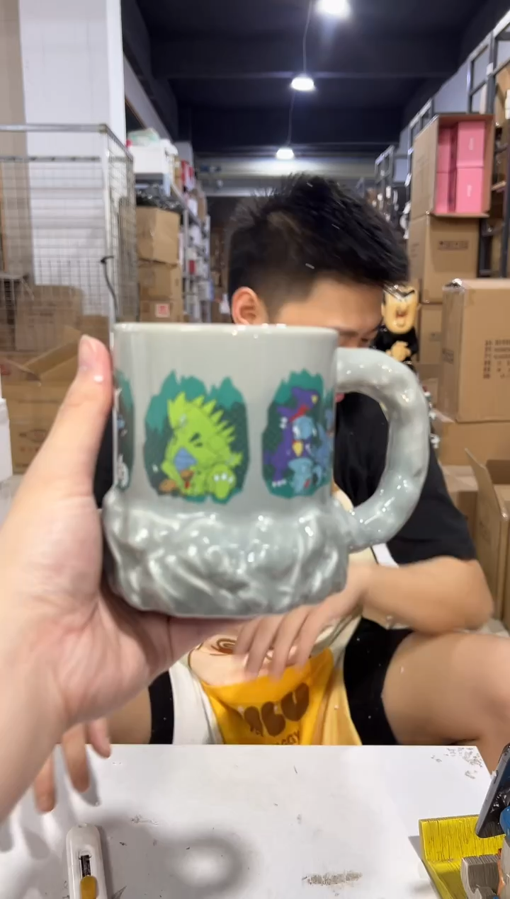 瓷片宝可梦岩洞系列水杯