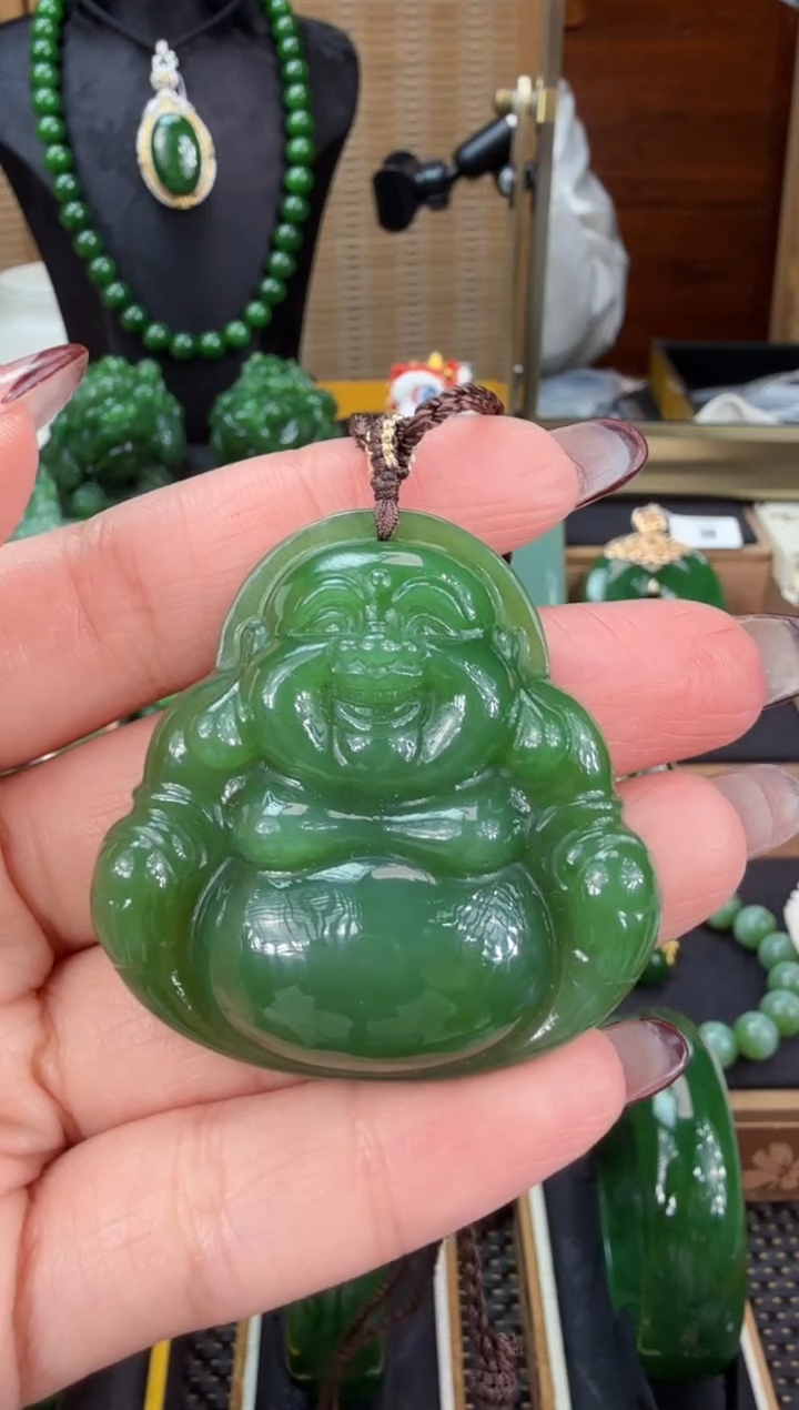 【闪购商品】和田玉（碧玉）吊坠(不含链)未镶嵌 