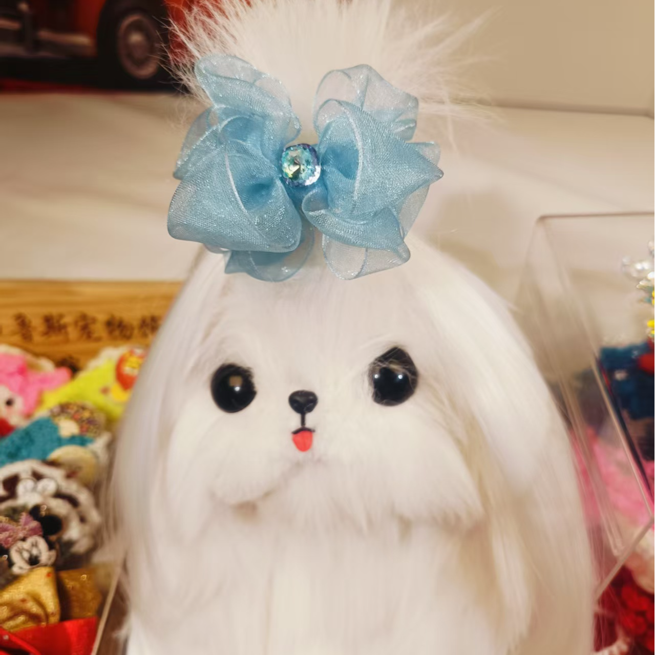 布鲁斯|直播间选款|东洲仿华K9精致单钻蝴蝶结顶夹手工微瑕no退换