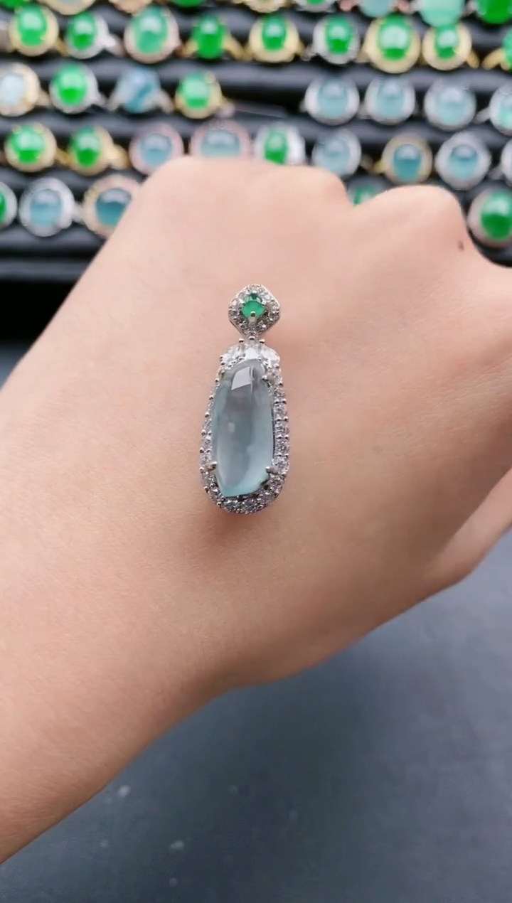 【闪购商品】翡翠戒指银S925镶嵌11111111