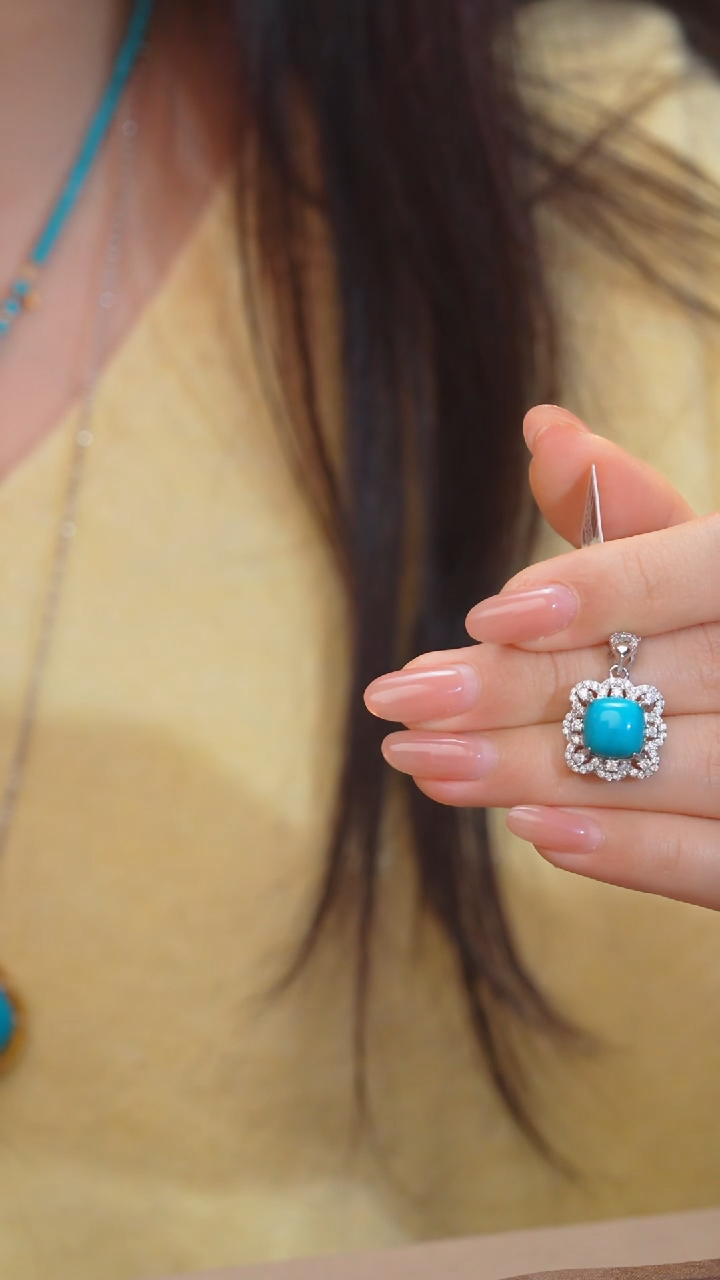 【闪购商品】绿松石吊坠未镶嵌美松@@W8911