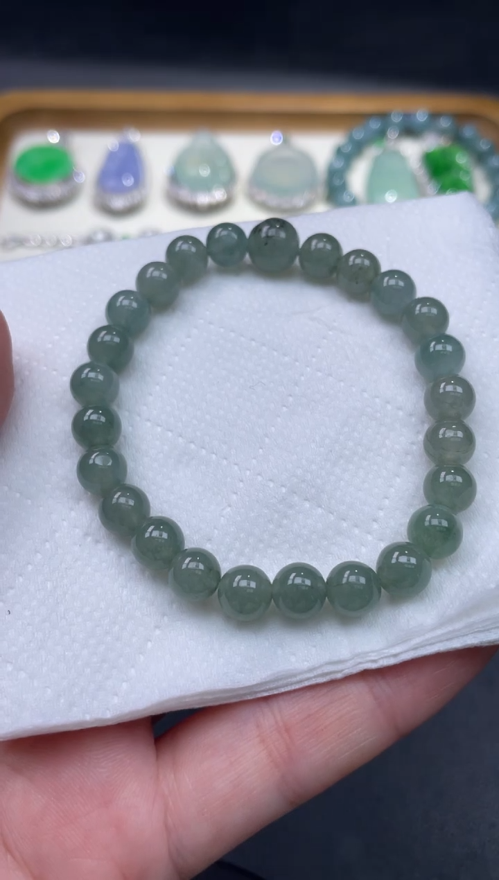 【闪购商品】翡翠手链未镶嵌48........
