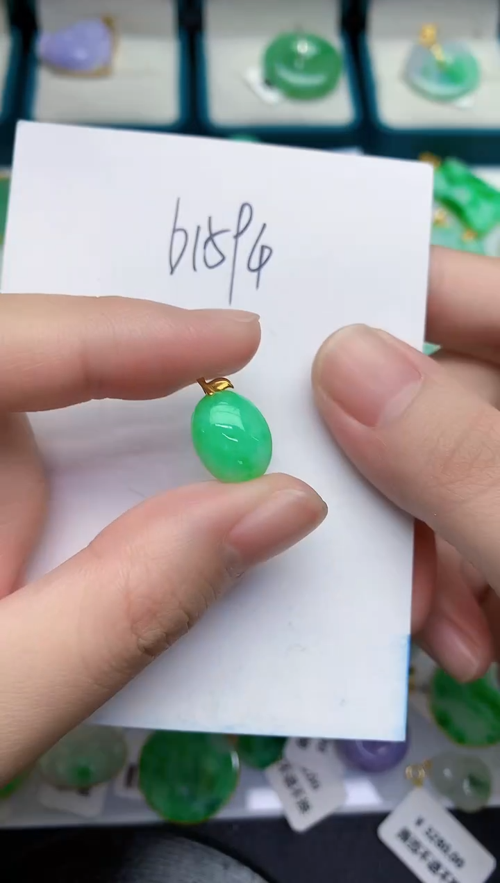 【闪购商品】翡翠颈饰18K金镶嵌000000000