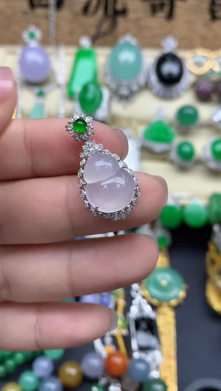 【闪购商品】翡翠颈饰18K金镶嵌306-中国好珍宝