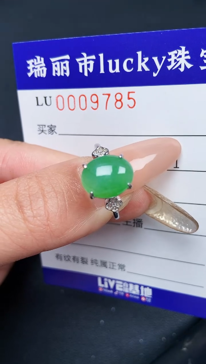 【闪购商品】翡翠颈饰银S925镶嵌9785