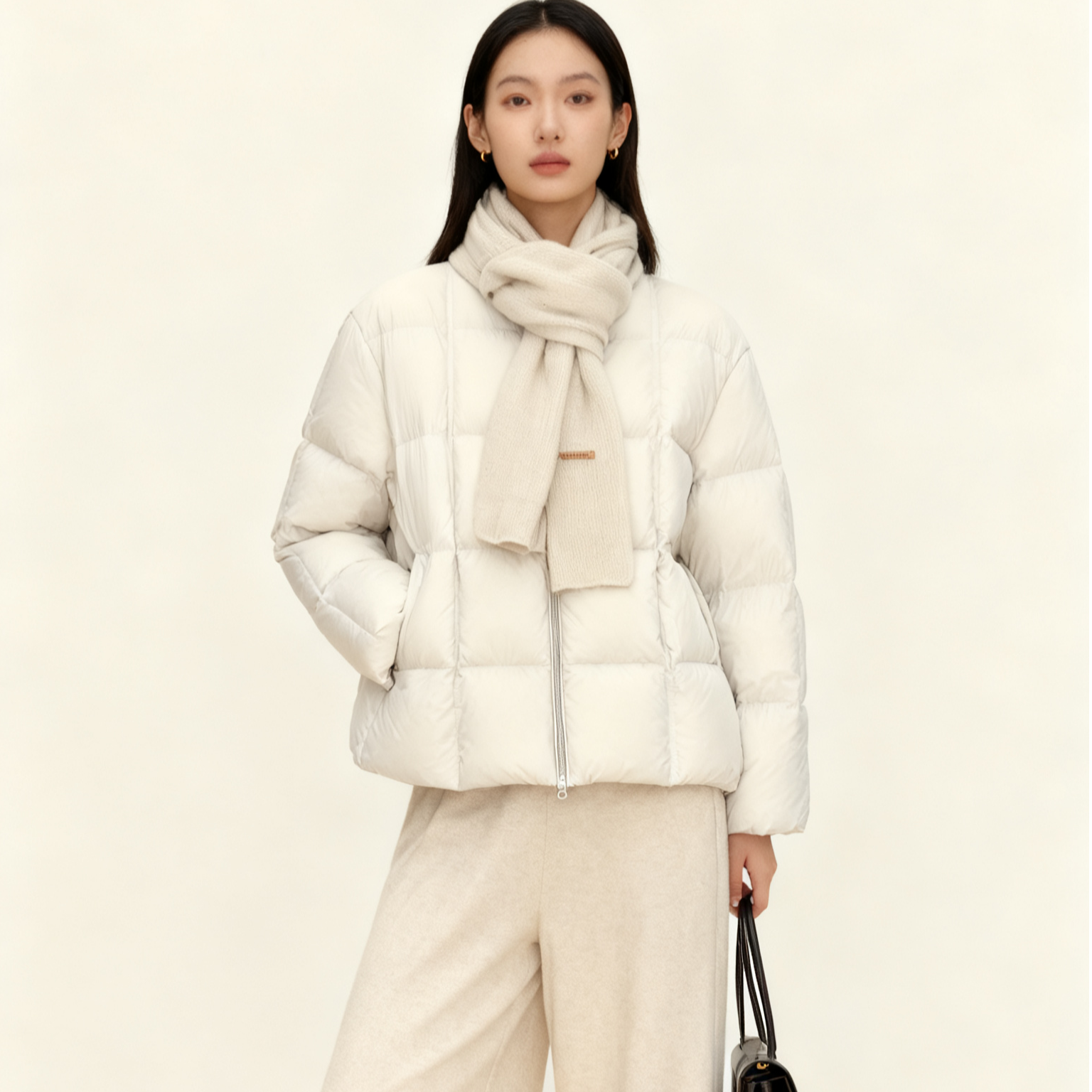 25年冬季新品宽松轻盈90白鸭绒羽绒服女加厚蓬松泡芙云朵经典百搭