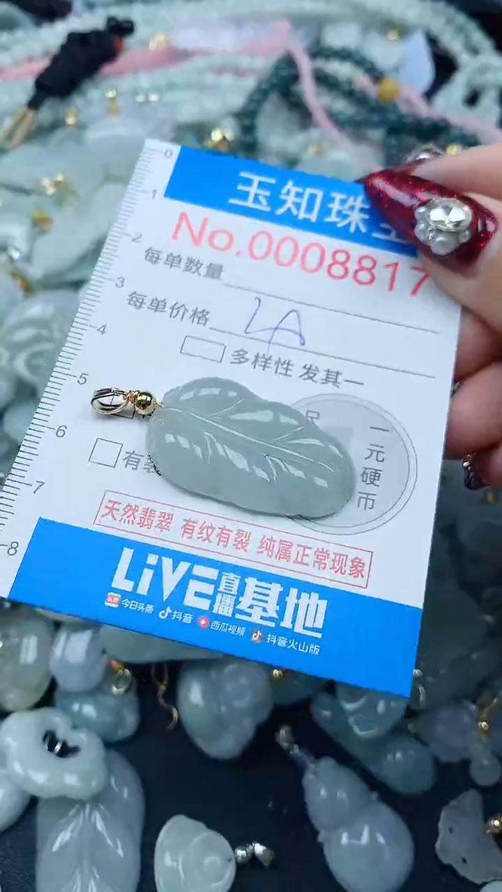 吊坠(不含链)未镶嵌翡翠8817