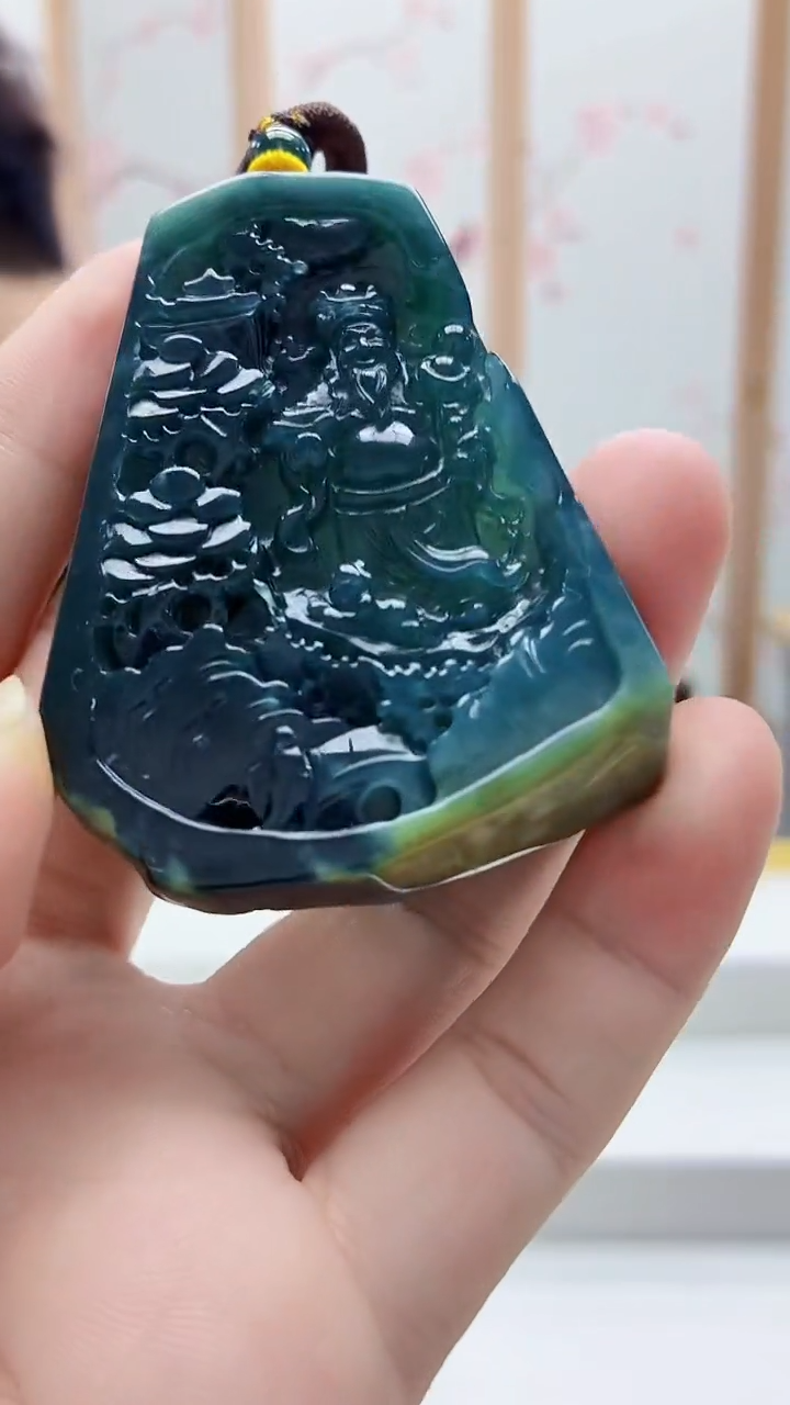 未镶嵌定制翡翠4688bb-毛货挂件66