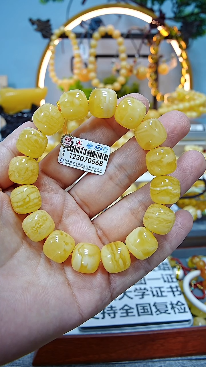 【闪购商品】蜜蜡手串未镶嵌******14.5
